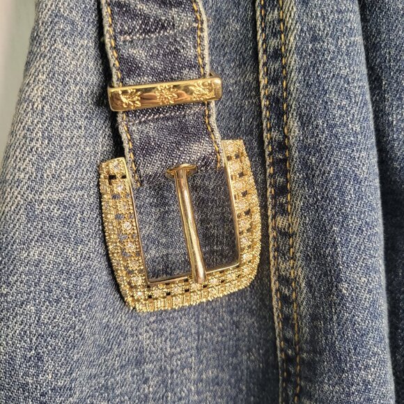 Retrofete Wiley Denim Mini Dress with Belt Size XS - Picture 6 of 7